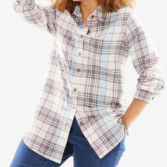 Classic Tops - The Classic Flannel Shirt (Sizes: 3X)